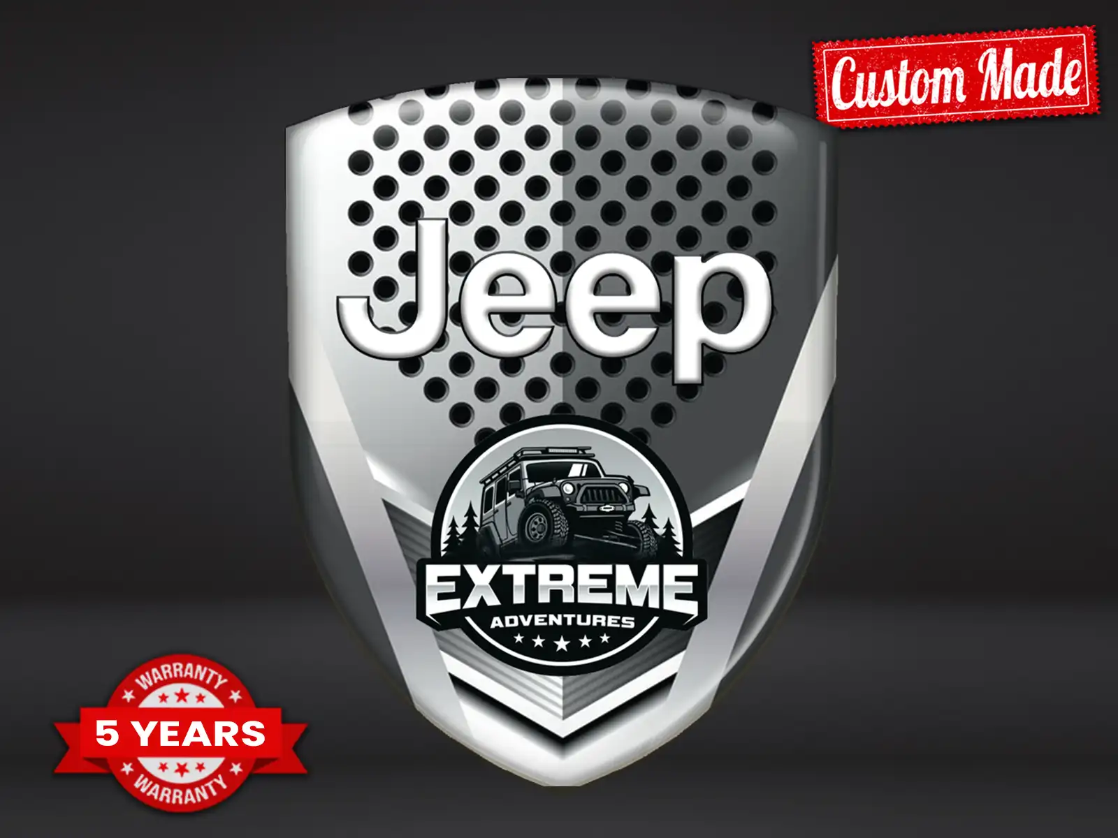 Jeep Emblemi Auto su Misura Stile Max Durevoli Pro Edizione